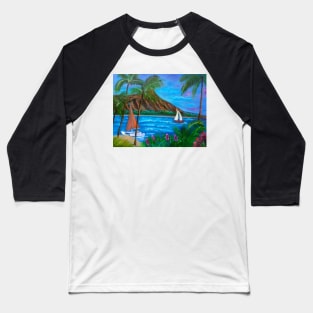 Aloha Diamond Head 11 Baseball T-Shirt